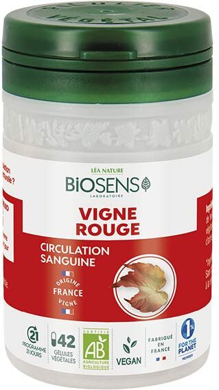 Biosens Vigne Rouge Bio 42 gélules végétales