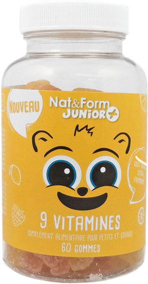 Nat & Form Junior 9 Vitamines 60 gommes