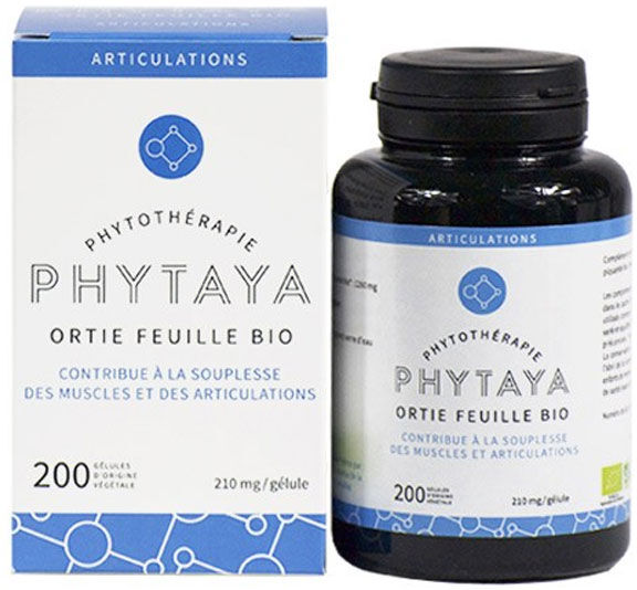 Phytaya Articulations Ortie Feuille Bio 200 gélules