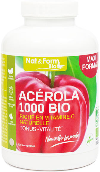 Nat & Form Acérola 1000 Bio 100 comprimés