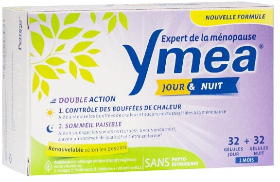 Yméa Ménopause Jour et Nuit 32 gélules Jour + 32 gélules Nuit