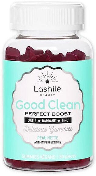 Lashilé Beauty Good Clean Perfect Boost Peau Nette 60 gummies vegan