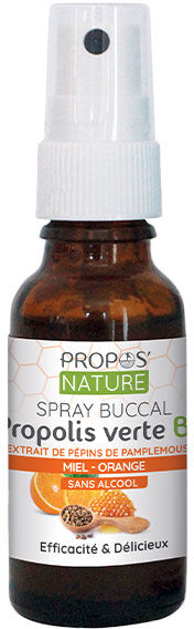 Propos'Nature Propos' Nature Apithérapie Spray Buccal Propolis Verte Pamplemousse Bio 20ml