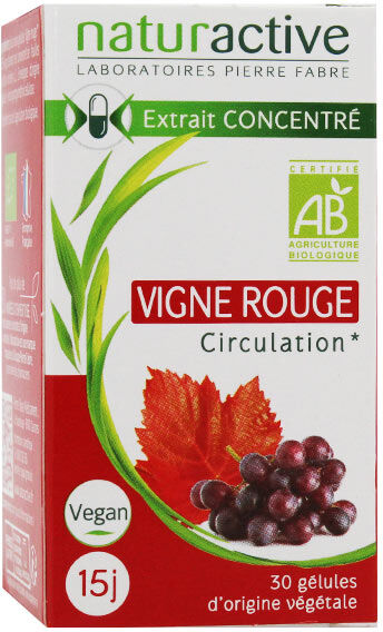 Naturactive Vigne Rouge Bio 30 gélules végétales