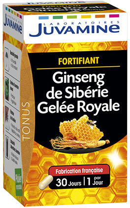 Juvamine Fortifiant Ginseng de Sibérie Gelée Royale 30 gélules