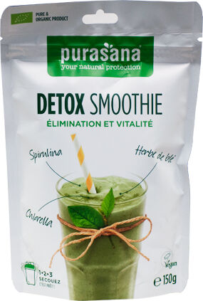 Purasana Detox Smoothie Élimination et Vitalité Vegan 150g