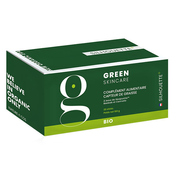 Green Skincare Silhouette+ Capteur de Graisse Bio 20 sticks