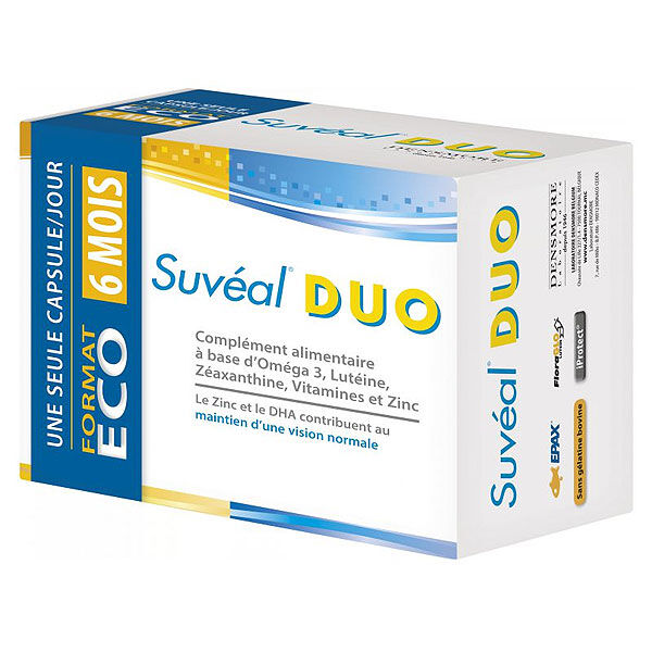 Densmore Suvéal Duo Format Eco 6 Mois 180 capsules