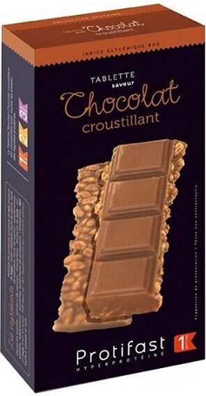 Protifast En-Cas Hyperprotéiné Tablette Chocolat Croustillant 2 x 150g