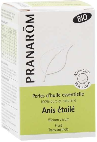 Pranarom Perles d'Huile Essentielle Anis Etoilé Bio 60 unités