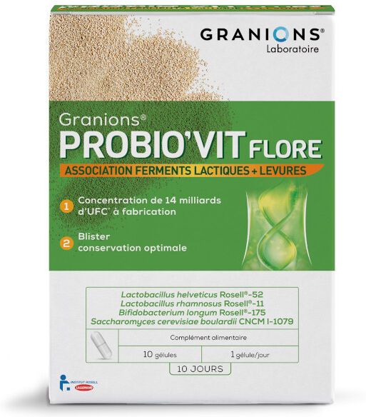 Laboratoire des Granions Granions Probio'Vit Flore 10 gélules