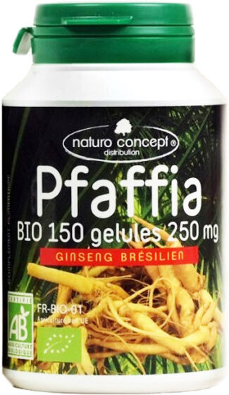 Naturo Concept Plantes d'Amazonie Pfaffia Ginseng Brésilien Bio 150 gélules