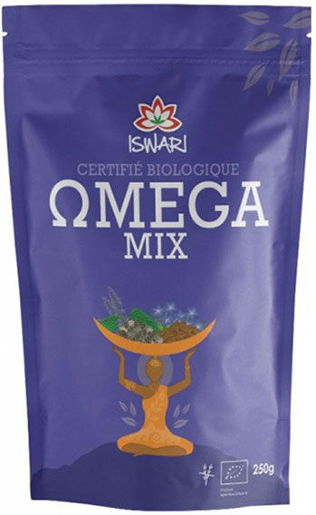 Iswari Omega 3 Mix Graines de Lin & Graines de Chia en Poudre Bio 250g