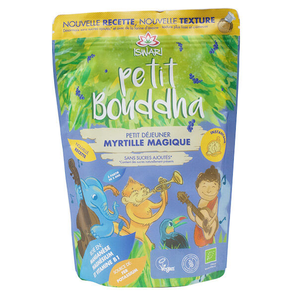 Iswari Petit Bouddha Petit Déjeuner Myrtille Magique Bio 400g