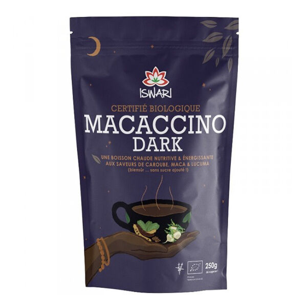Iswari Macaccino Dark sans Sucre Bio 250g