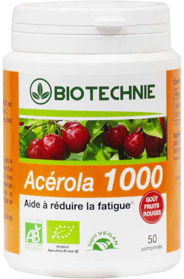 Biotechnie Acérola 1000 Bio 50 comprimés