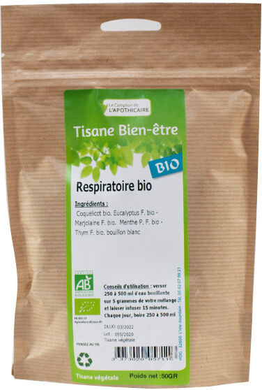 Le Comptoir de l'Apothicaire Comptoir de l'Apothicaire Tisane Respiratoire Bio 50g