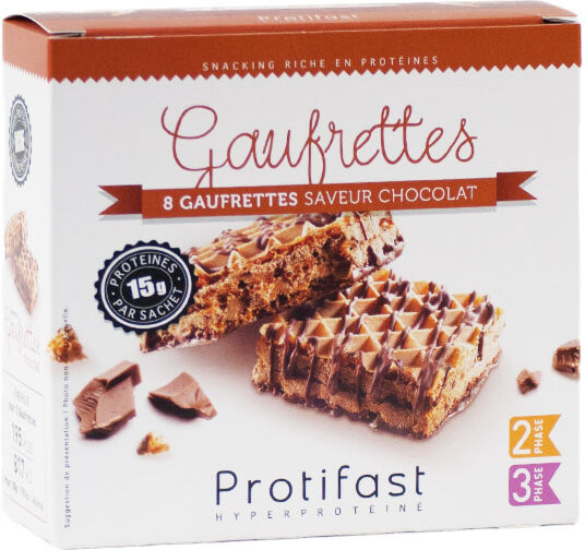 Protifast En-Cas Hyperprotéiné Gaufrettes 4PM Chocolat 8 unités