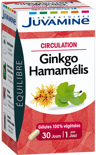 Juvamine Circulation Ginkgo Hamamélis 30 gélules