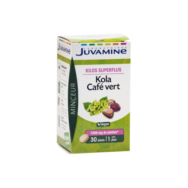 Juvamine Kilos Superflus Kola Café Vert 30 comprimés