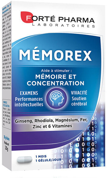 Forté Pharma Mémorex Mémoire et Concentration 30 gélules