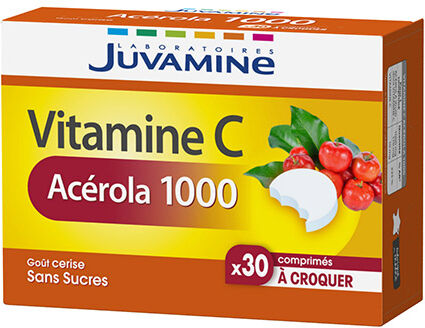 Juvamine Vitamine C Acérola 1000 30 comprimés à croquer