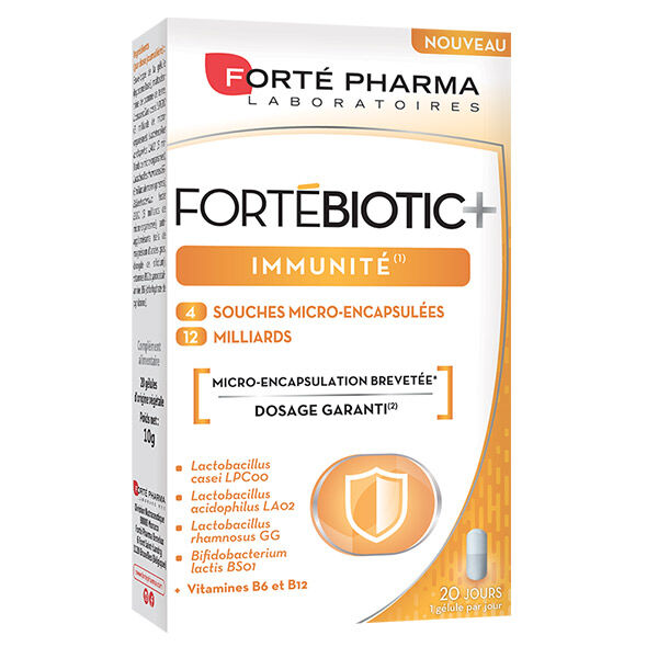 Forté Pharma Fortébiotic+ Immunité 20 gélules