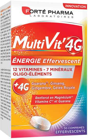 Forté Pharma MultiVit' 4G Energie 30 comprimés effervescents