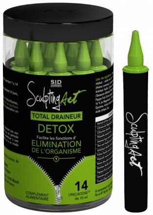 SID Nutrition Sculpting Act Total Draineur Detox 14 unicadoses