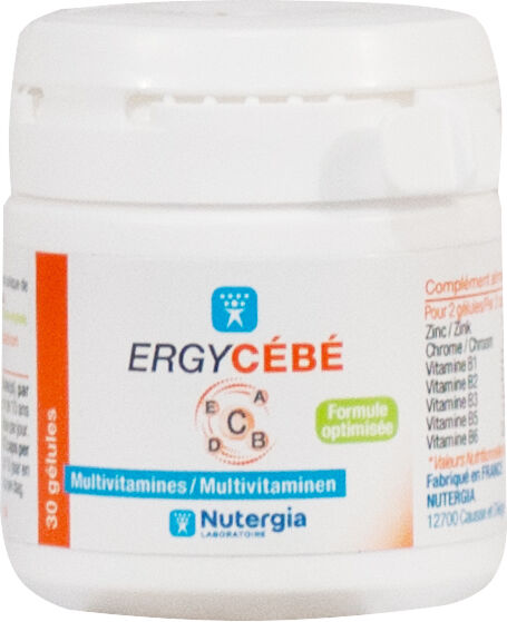 Nutergia Ergycébé 30 gélules