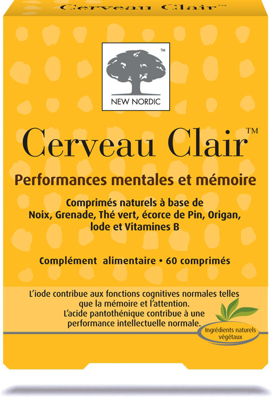 New Nordic Cerveau Clair 60 comprimés