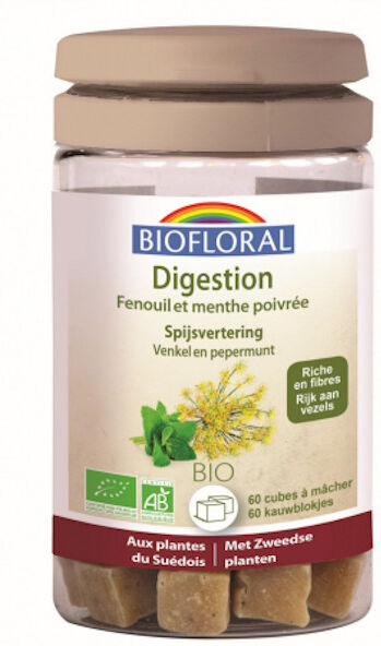 Biofloral Digestion Cubes à Mâcher Bio 60 unités