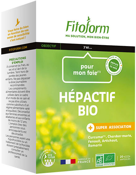 Fitoform Hépactif Bio 20 ampoules