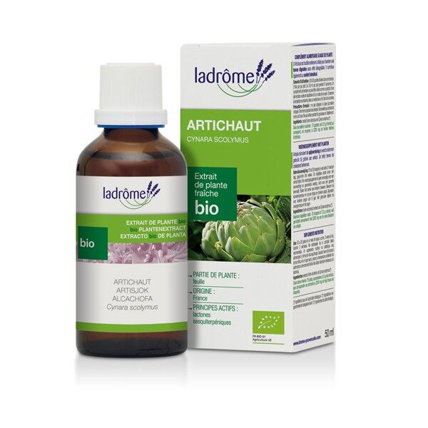 Ladrôme Extraits de Plantes Fraîches Artichaut Bio 50ml