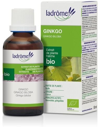 Ladrôme Extraits de Plantes Fraîches Ginkgo Biloba Bio 50ml