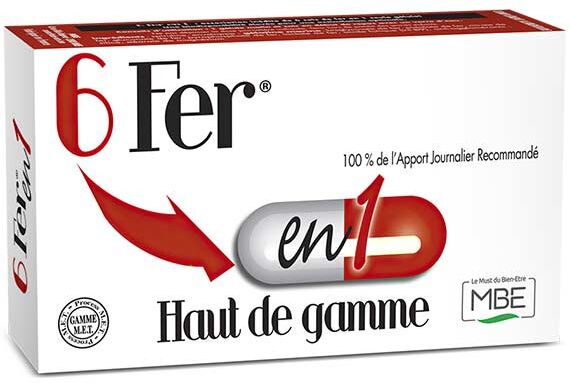 M.B.E 6 Fer en 1 60 gélules