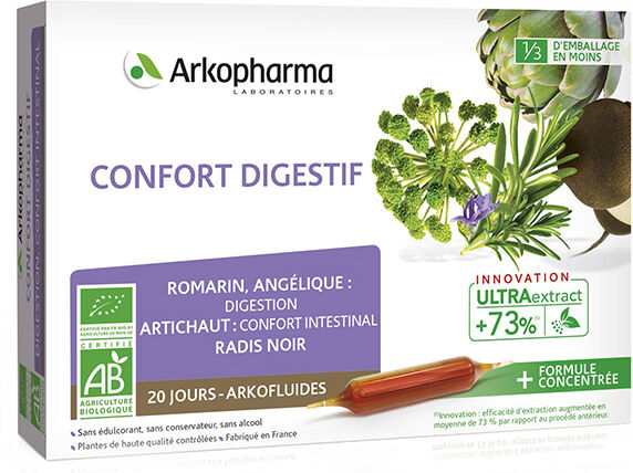 Arkopharma Arkofluides Confort Digestif Bio 20 ampoules