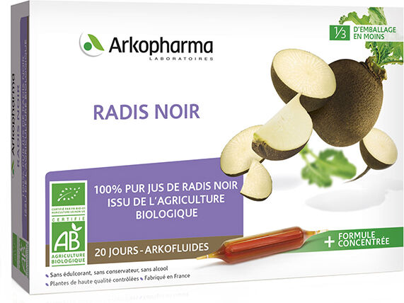 Arkopharma Arkofluides Radis Noir Bio 20 ampoules