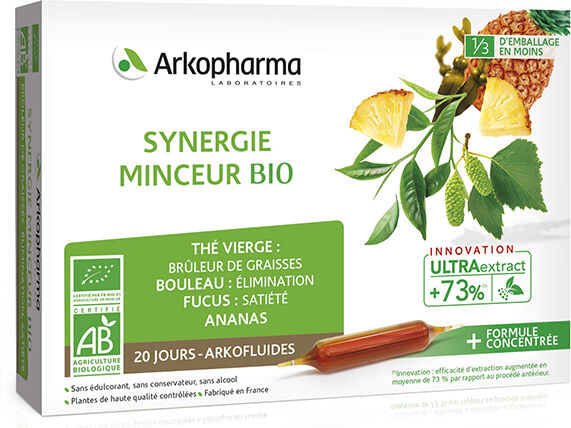 Arkopharma Arkofluides Synergie Minceur Bio 20 ampoules