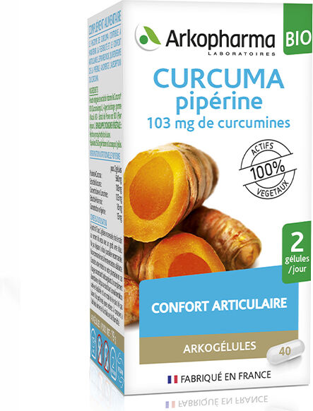 Arkopharma Arkogélules Curcuma Piperine Bio 40 gélules