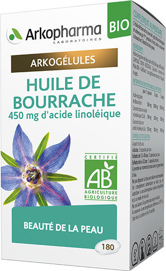 Arkopharma Arkogélules Huile de Bourrache Bio 180 gélules