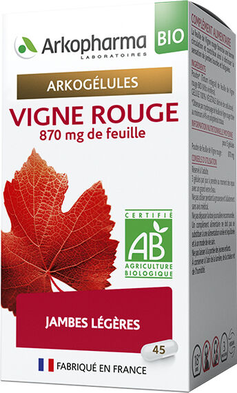 Arkopharma Arkogélules Vigne Rouge Bio 45 gélules