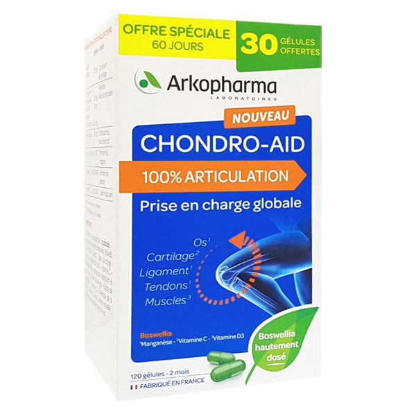 Arkopharma Chondro-Aid 100% Articulation 90 gélules + 30 Offertes