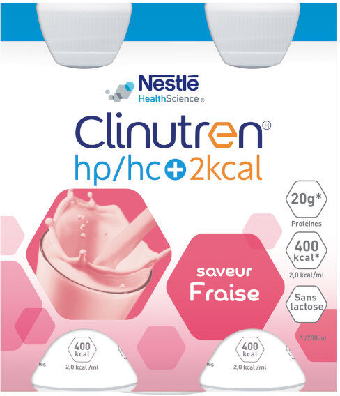 Clinutren HP/HC + Saveur Fraise 4 x 200ml