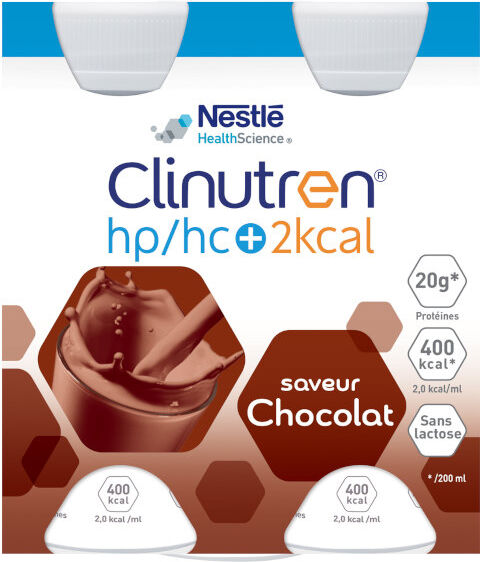 Clinutren HP/HC + Saveur Chocolat 4 x 200ml