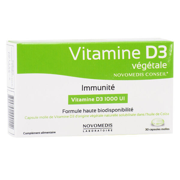Novomedis Fadiamone Vitamine D3 Végétale 30 capsules