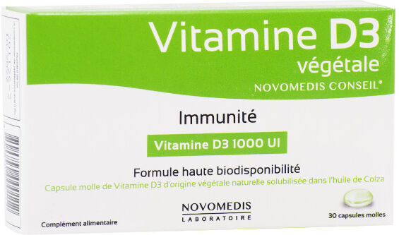 Novomedis Fadiamone Vitamine D3 Végétale 30 capsules