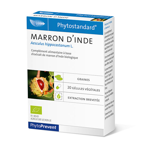 Pileje Phytoprevent Marron d'Inde Bio 20 gélules