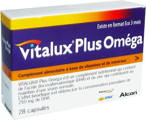 Alcon Vitalux Plus Oméga 28 Capsules