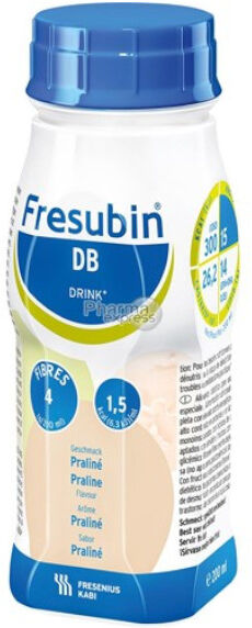 Fresenius Fresubin Max Diabète Drink Praliné Aliment Liquide 4 x 300ml